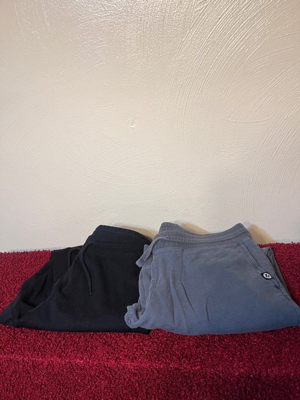 American Giant Women's Jogger Sweatpants Black & gray bundle of 2 large